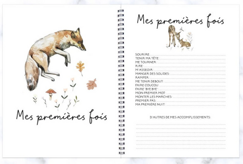 Livre De Bébé Cerfs Fleurs