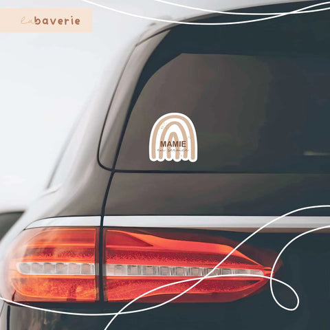 Autocollant Voiture « Mamie En Service »