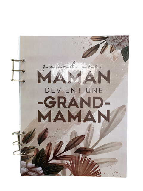 Livre De Naissance À Anneaux Pour Grand-maman Pampas
