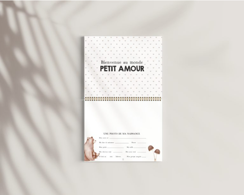 Calendriers de première année de bébé - Animaux De La Forêt