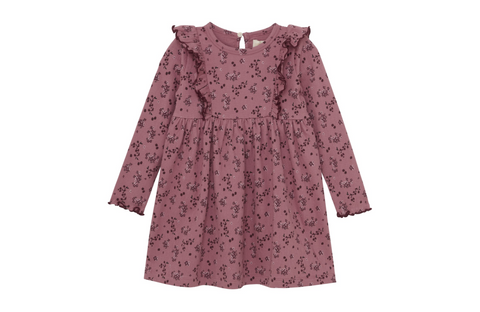 Robe Fleuri Crepe Mesa Rose