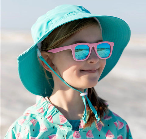 Lunette De Soleil Pour Enfants Urban Rose Pêche Lentilles Aurora