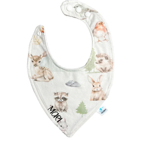 Bavoir Animaux Nature Sauge