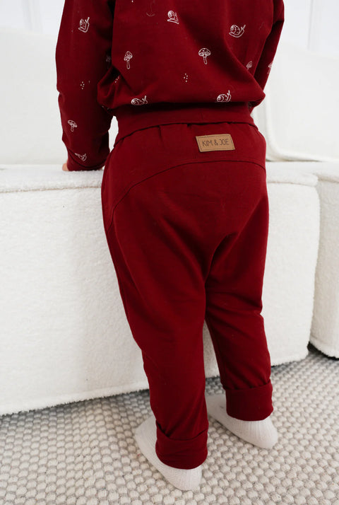 Pantalon Évolutif Rouge Cerise Uni