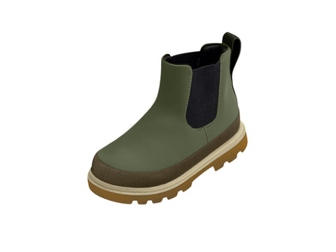 Botte Imperméable Kensington Chelsea Olivine Green/Mash Brown/Bone White