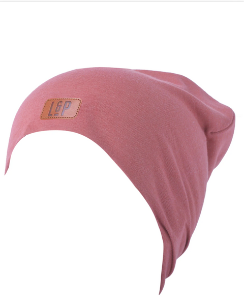 Tuque En Coton Boston 2 En 1 Vieux Rose