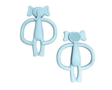 Jouet De Dentition Éléphant Bleu