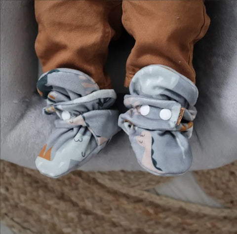 Pantoufles Dino Gris