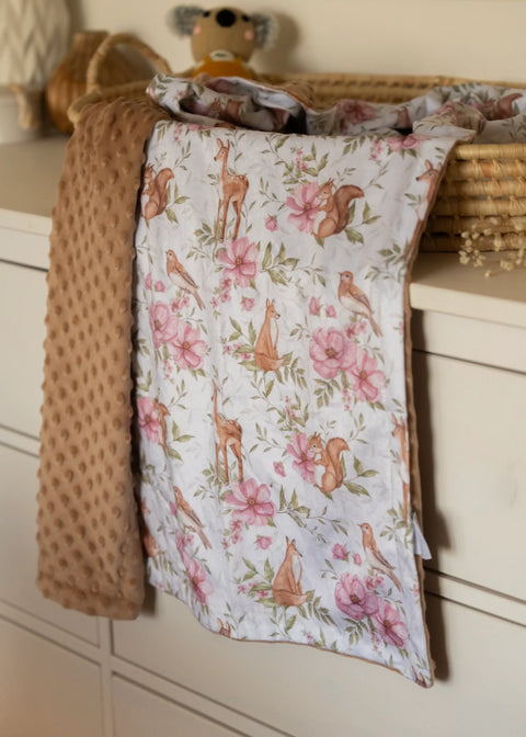 Couvertures Minky Forêt Enchantée