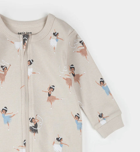 Dormeuse Crème À Imprimé Ballerine