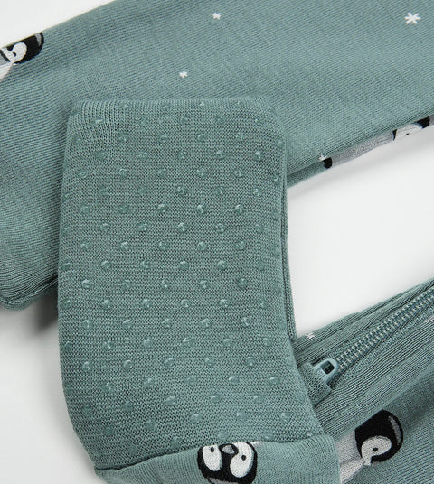 Dormeuse Convertible Sarcelle À Imprimé Bébé Pingouin