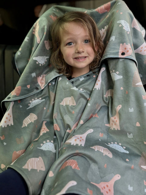 Poncho Pour L’auto Dinosaures Sauges