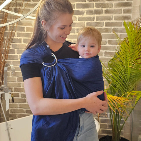 Écharpe Ajustable Lin Ring Sling Bleu Royal