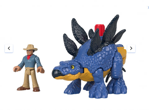 Jouets Stegosaurus Et Dr. Grant De Monde Jurassique