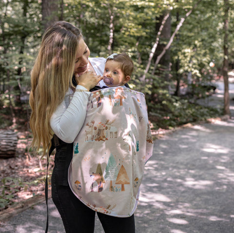 Poncho Pour L’auto Animaux Forêt Beige