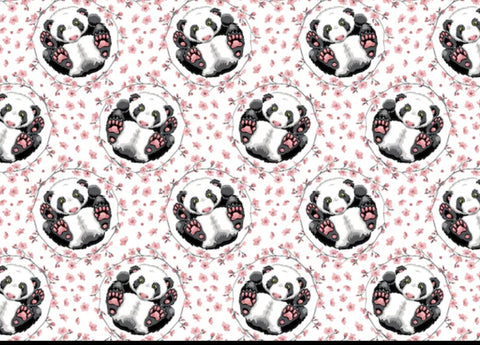 Tablier De Bain Pandas Fleuris