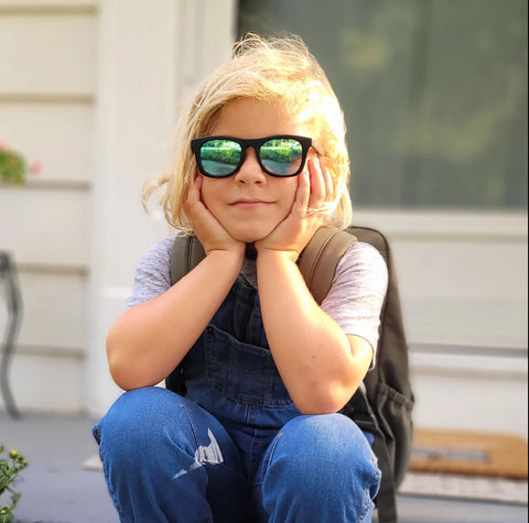 Lunette De Soleil Pour Enfants Urban Noir Lentilles Aurora