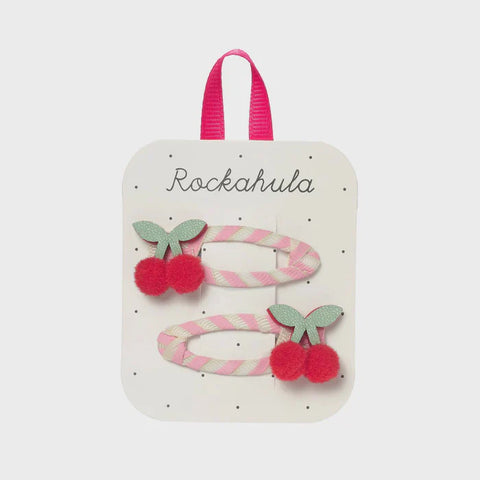 Ensemble Barrettes Cherry Kiss Stripy