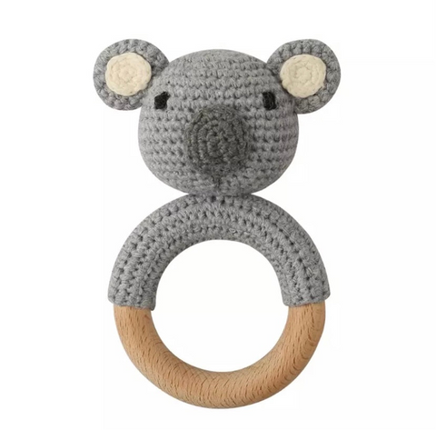 Hochet Bois Et Crochet Koala