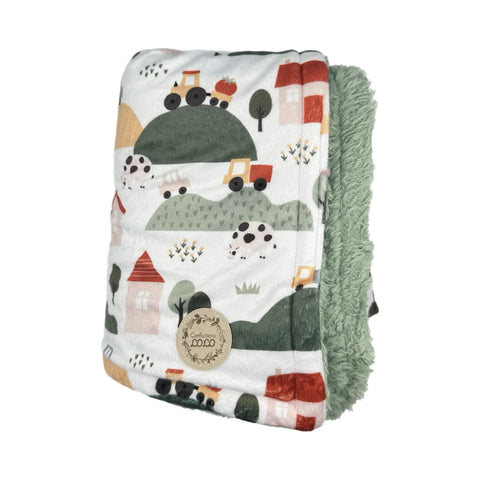 Doudou Minky Adulte Ferme & Colline