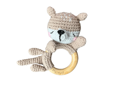 Hochet Bois Et Crochet Cuty Bear(Loutre)