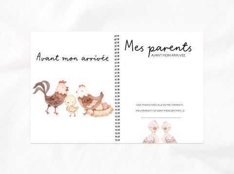 Combo Journal De Grossesse-bébé À La Ferme