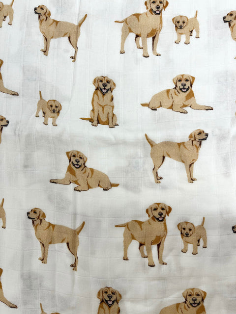Mousseline Bambou Chien Labrador