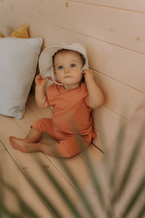 T-Shirt Évolutif Rose Corail Uni