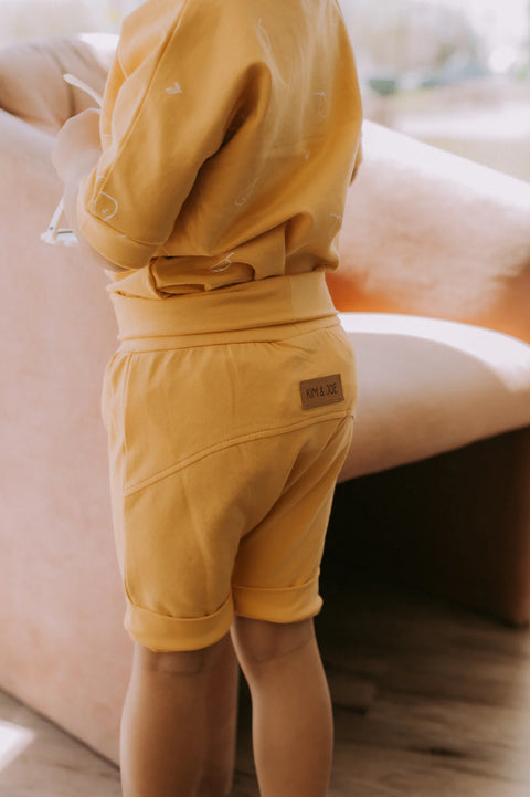 Short/Capri Évolutif Jaune Uni