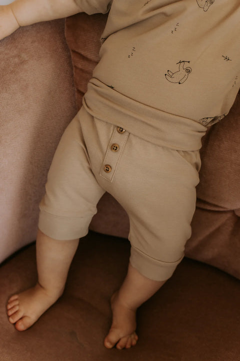 Short/Capri Évolutif Latté Uni