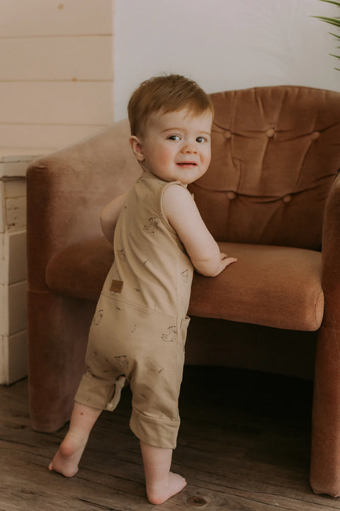 Romper Évolutif Latté Motif Paresseux