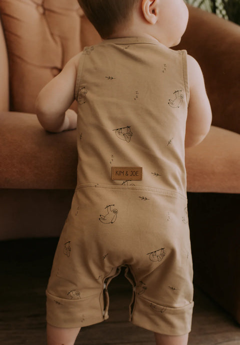 Romper Évolutif Latté Motif Paresseux