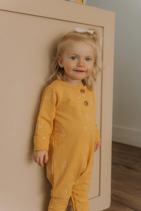 Onesie Évolutif Jaune Motif Poires