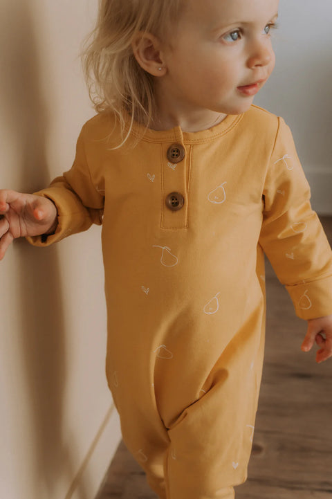 Onesie Évolutif Jaune Motif Poires