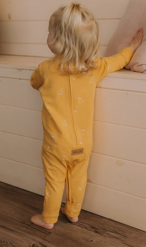 Onesie Évolutif Jaune Motif Poires
