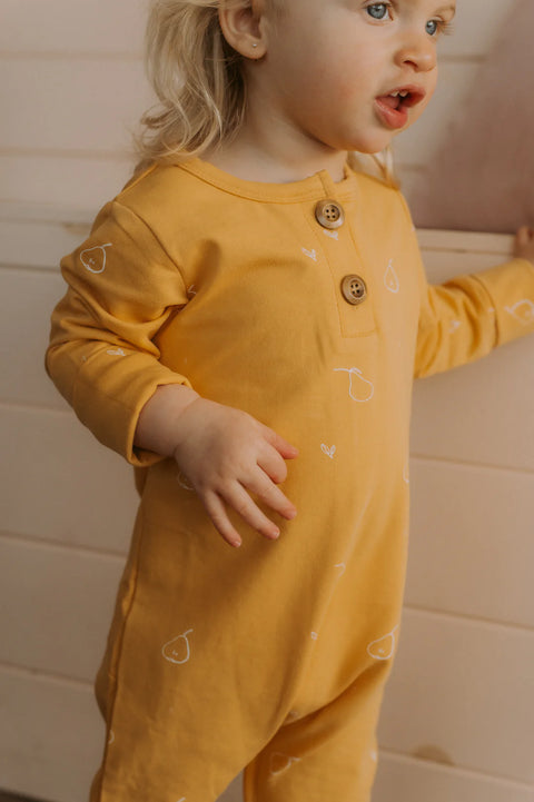Onesie Évolutif Jaune Motif Poires