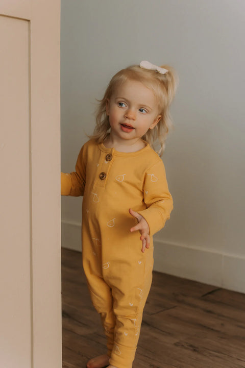 Onesie Évolutif Jaune Motif Poires