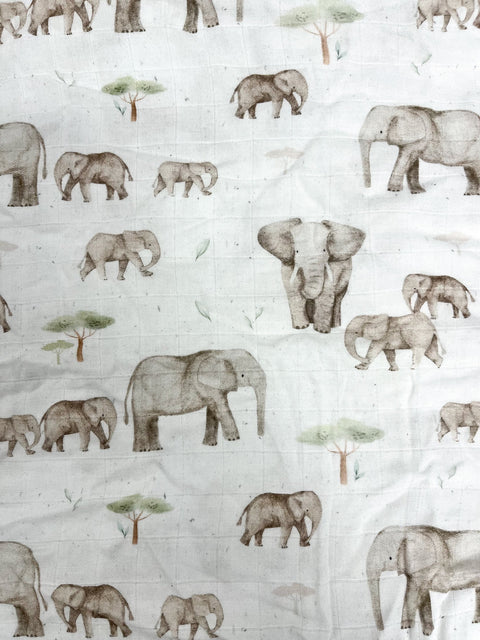 Mousseline Bambou Ma Tribu Éléphant
