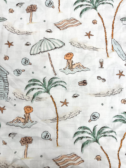 Mousseline Bambou Mon Été À La Mer