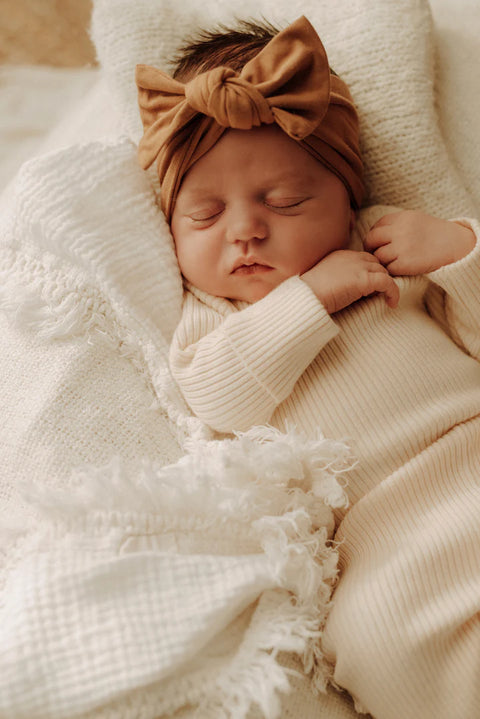 Cache-couche Côtelés Biscuit