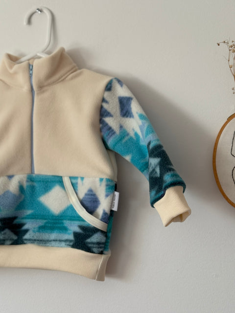 Veste Polar Bleu Aztec