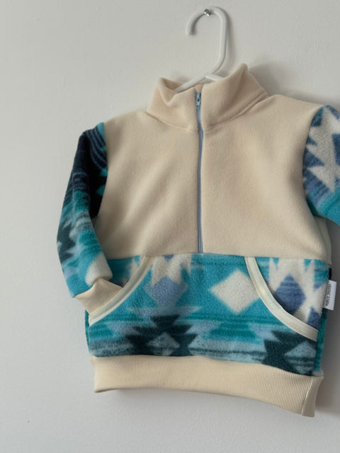 Veste Polar Bleu Aztec