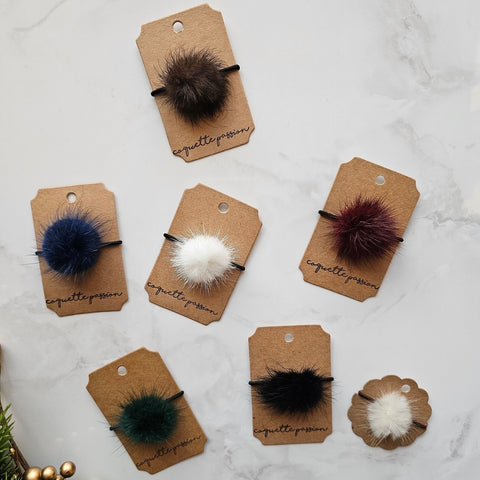 Élastique Pompon Fourrure