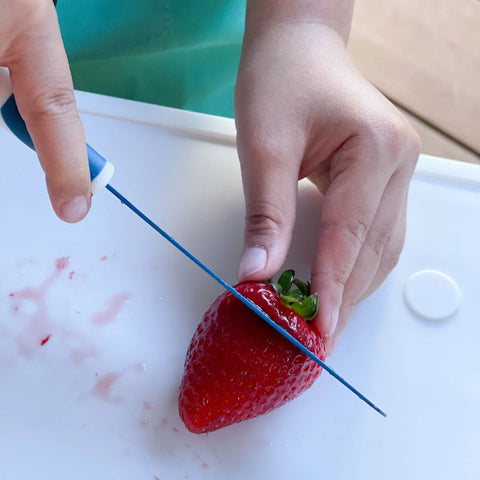 Couteau Kiddikutter Bleu