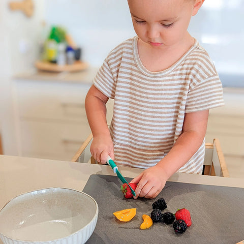 Couteau Kiddikutter Bleu