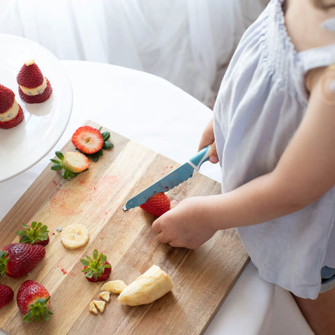 Couteau Kiddikutter Bleu