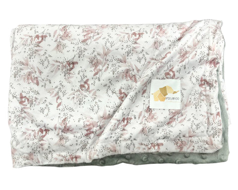 Doudou Peluche Floraldine (Endos Gris)