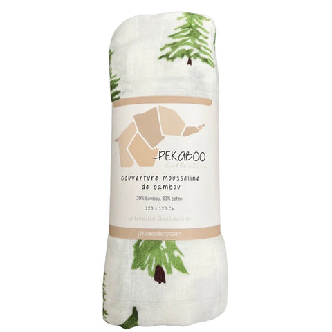 Mousseline Bambou Brume De Sapins