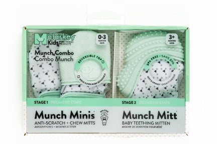 Munch Combo Mini + Mitt Mitaines Triangle Vert Menthe