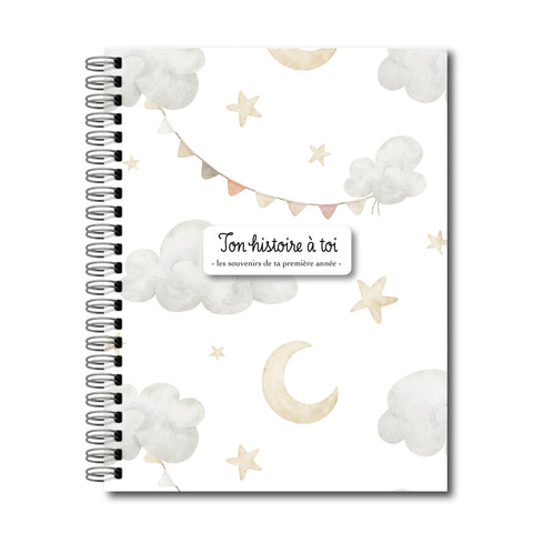 Livre De Naissance Souple Nuages
